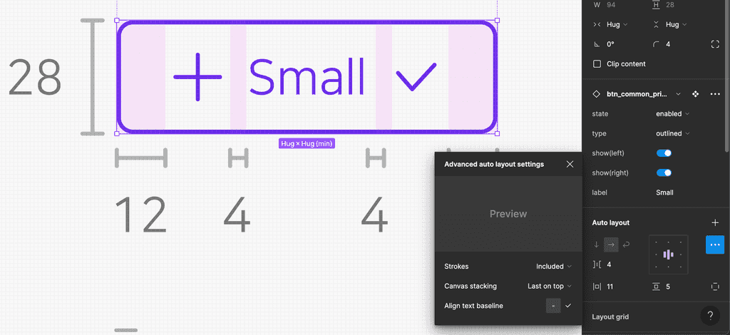 Border Variant Button Component