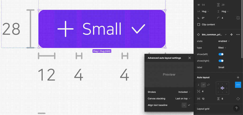 Filled Variant Button Component